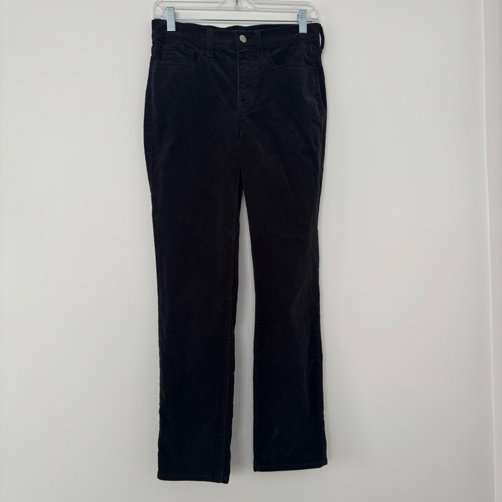 J.Crew High Rise Straight Corduroy Pants Black Fair Trade Certified Women’s 27